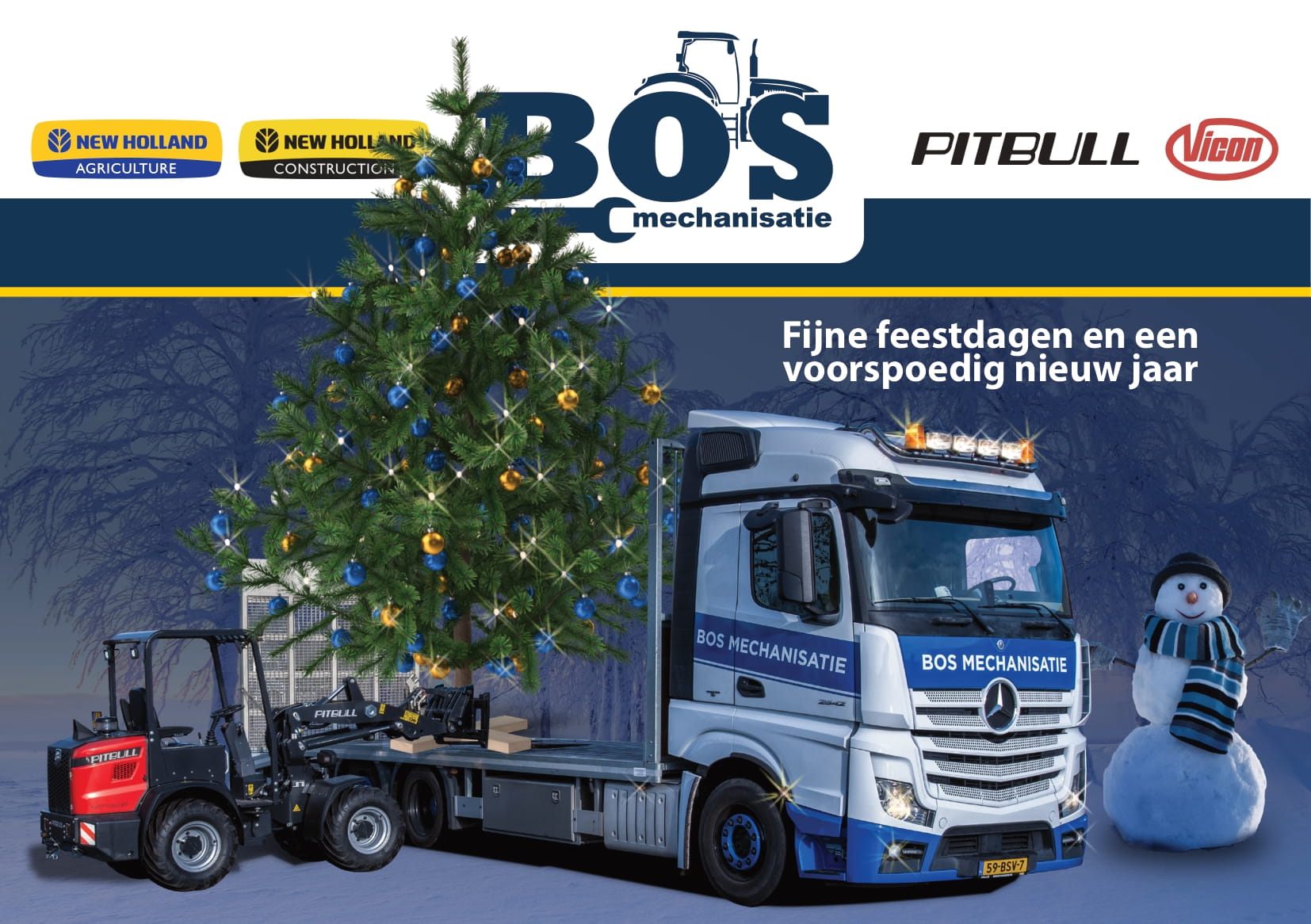 Bos mechanisatie Kerstkaart A5 2022 1