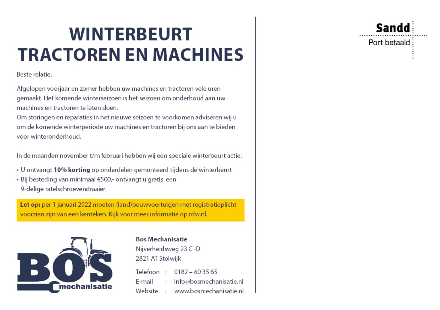 Bos Mechanisatie Stolwijk